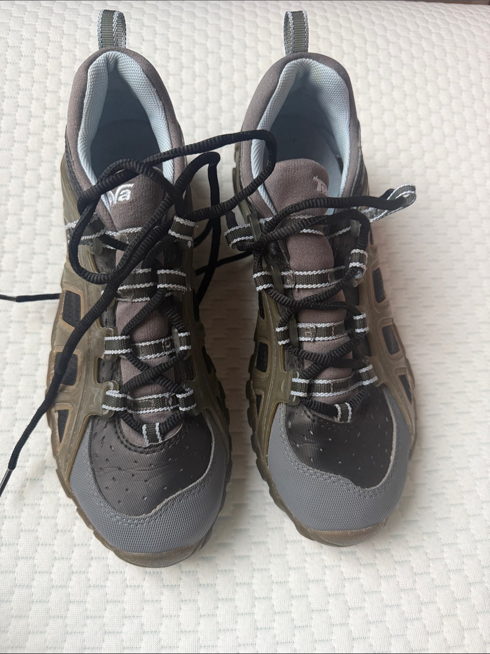 Teva Women's Gray and Brown Outdoor Trail Sneakers